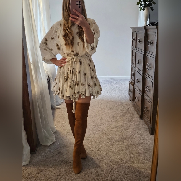 VERO CUOIO CAMEL SUEDE THIGH HIGH BOOTS 6.5 - Picture 9 of 15